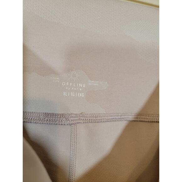 Offline by Aerie Women's Camo Print Leggings High Waisted Pull-on Pink Size XL - Picture 4 of 6